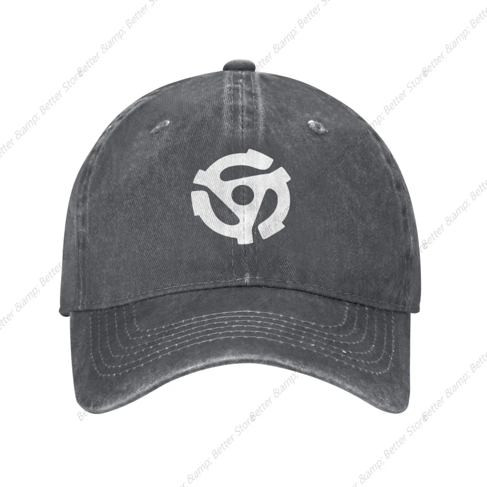 

Unisex Dj 45 Rpm Adapter Cotton Baseball Cap Vintage Adjustable Dad Trucker Hat Deep Heather