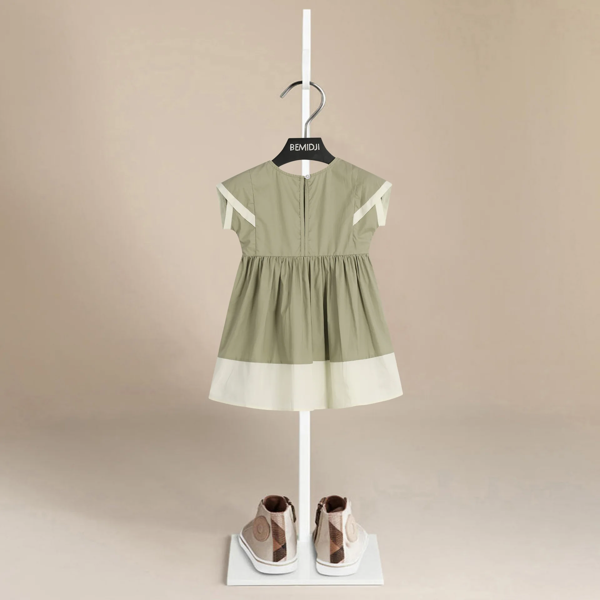 2-8y Summer Children's Girls Dresses Children's Spliced Female Princess Dresses New Flower Girl Dresses Cotton Candy