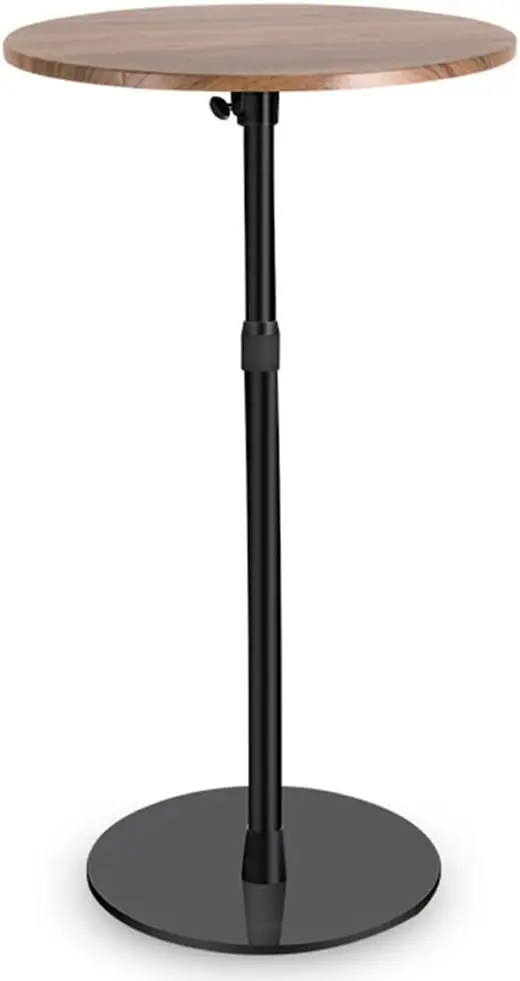 Mesa de bar de 15,75 polegadas, pequena, redonda, altura ajustável, 22,64-33,46 polegadas, mesa lateral multifuncional para pub, bar, jantar, bistrô, café