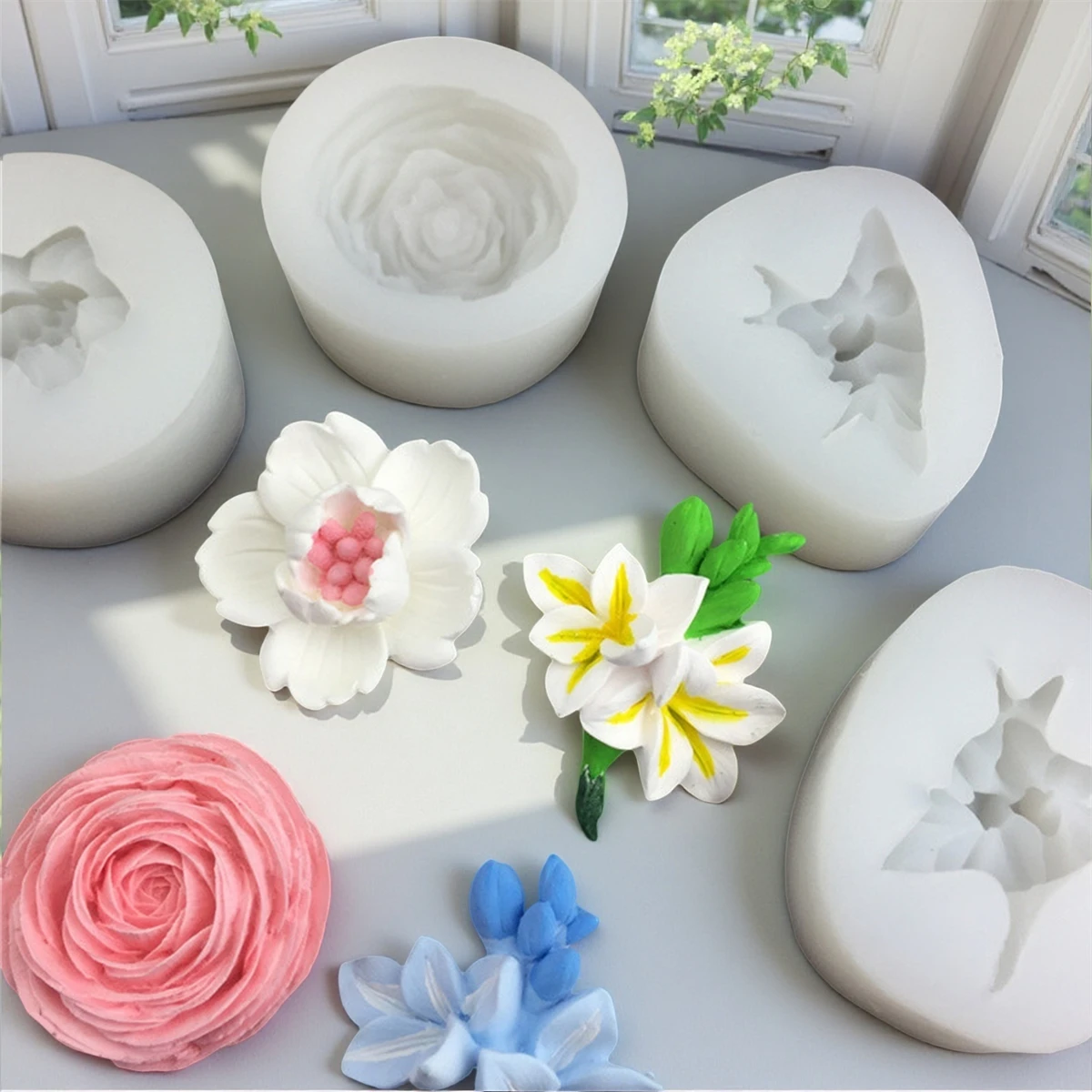 Molde de silicona de flor de R - Soap Making Additives reseña y precio