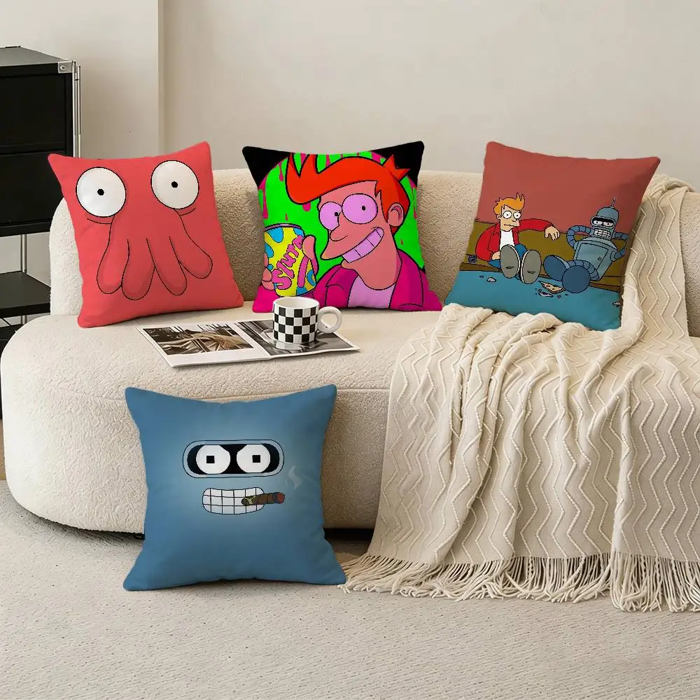 Cartoon F-Futurama Pillow Case for Sofa Living Room Home office Decor Protective Cover