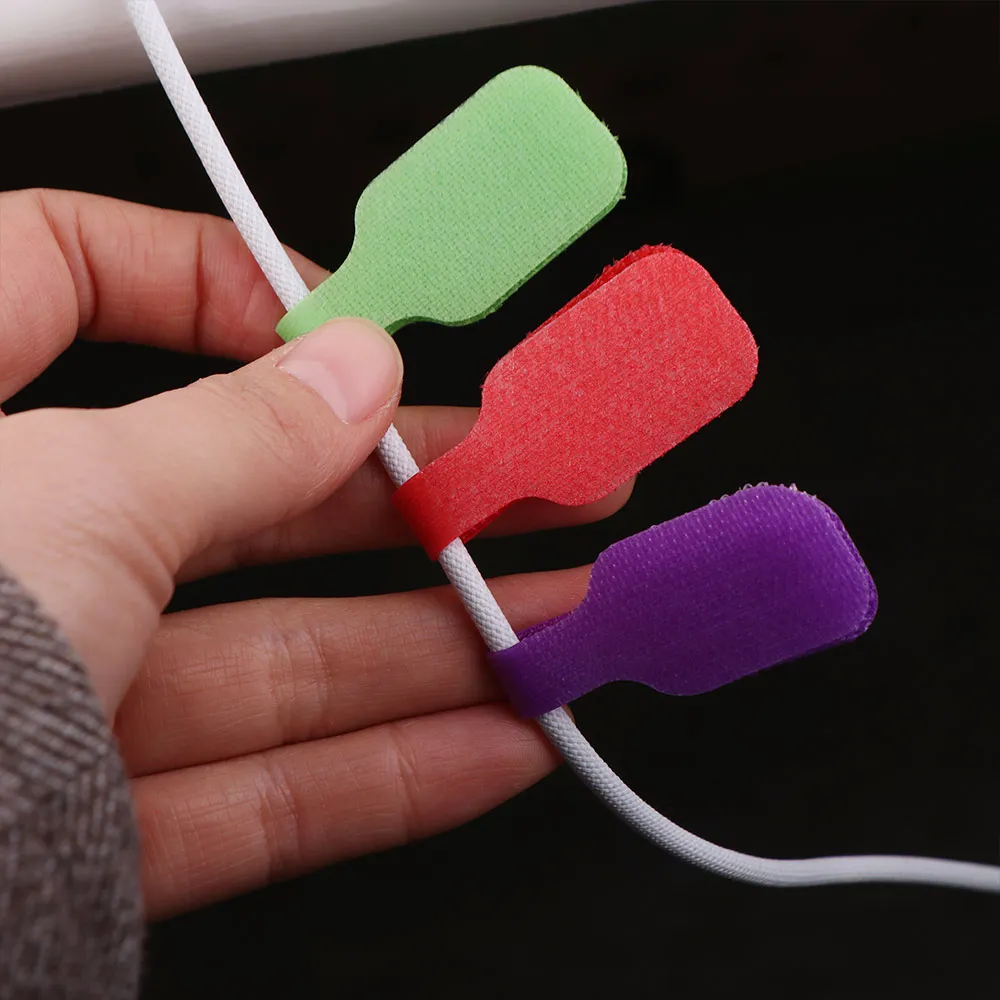 

24 шт. водонепроницаемые самоклеящиеся кабельные этикетки, нейлоновый многоразовый настольный кабельный органайзер, прочные съемные бирки для шнура