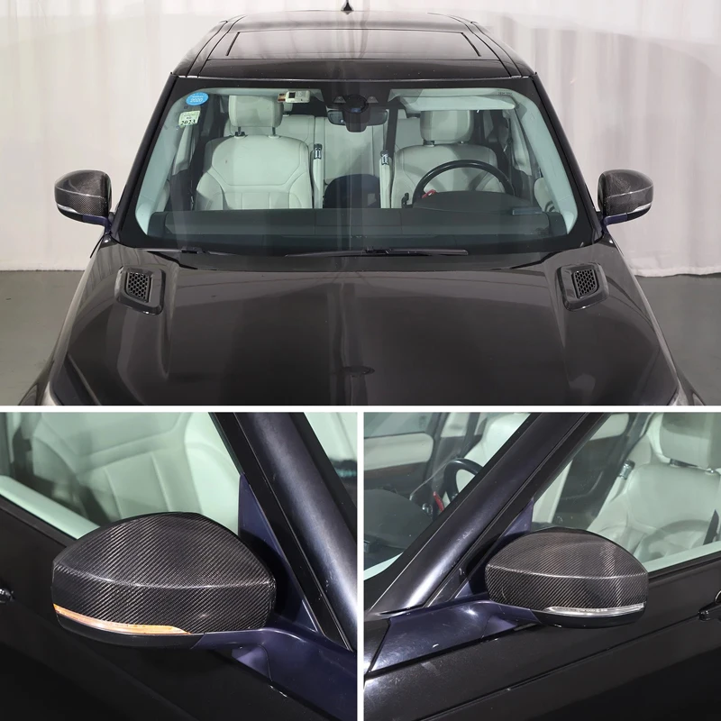 Real Carbon Fiber Fit For Land Rover Discovery 4 5 L462 Range Rover Vogue L405/Sport L494 Car Exterior Mirror Cover Caps Panel