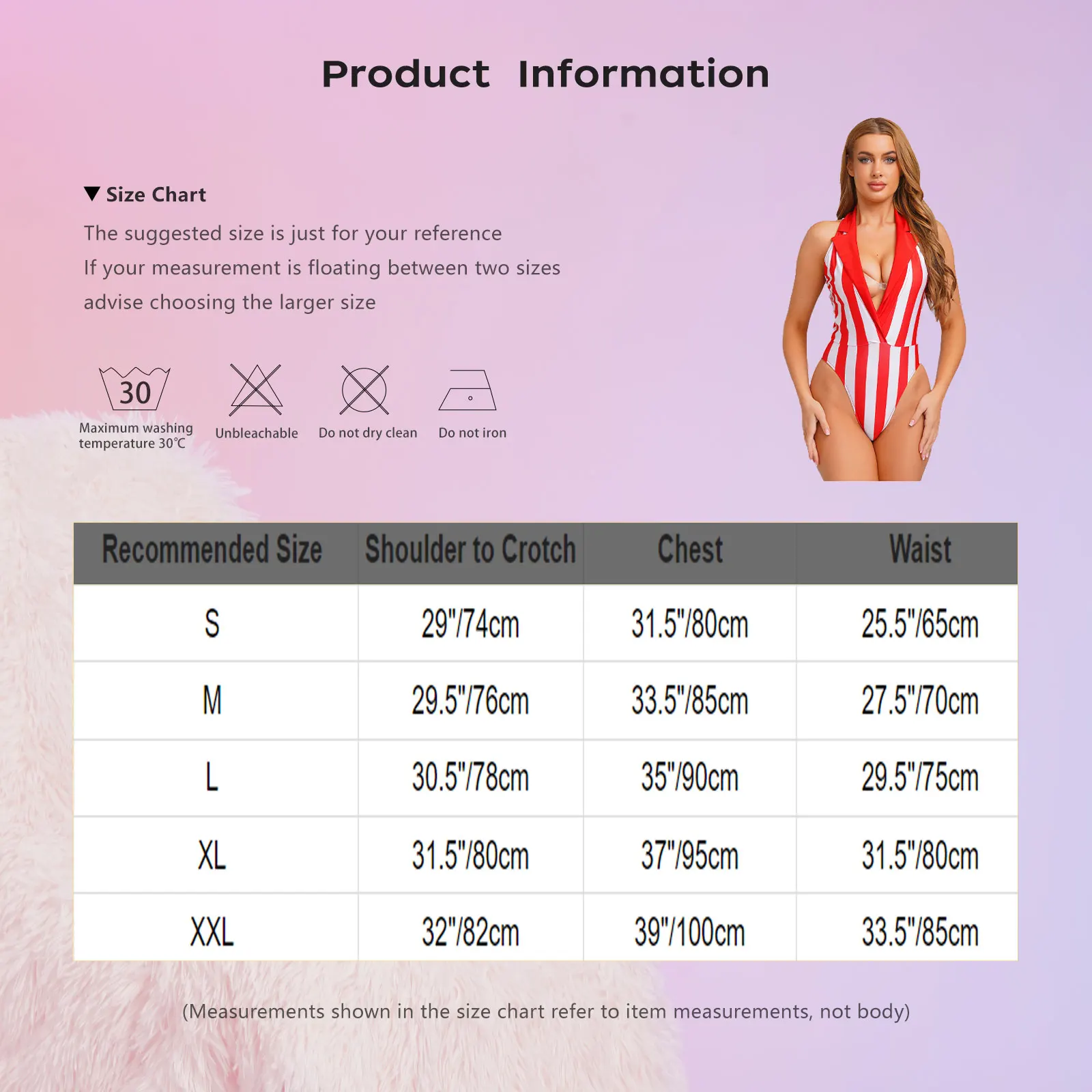 Womens Striped Bodysuit Lapel Plunging V Neck Sleeveless Contrast Color Leotard Jumpsuit for Club Raves Beachwear Pool Party