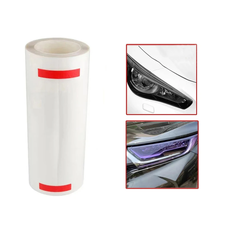 

Car Light Covering Film Anti-scratch Headlight PPF Paint Protection Photochromic Film 30x100cm UV Color Change Taillight Sticker