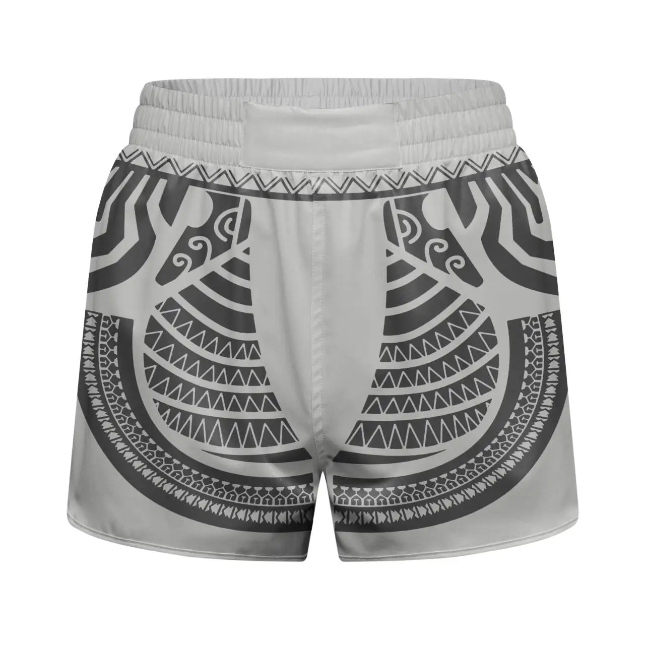 Bezpośrednio od producenta Cody Lundin Wygodne, cyfrowo drukowane męskie spodenki MMA Szare z elastyczną gumką w pasie Spodenki do jujutsu, boksu i fitnessu