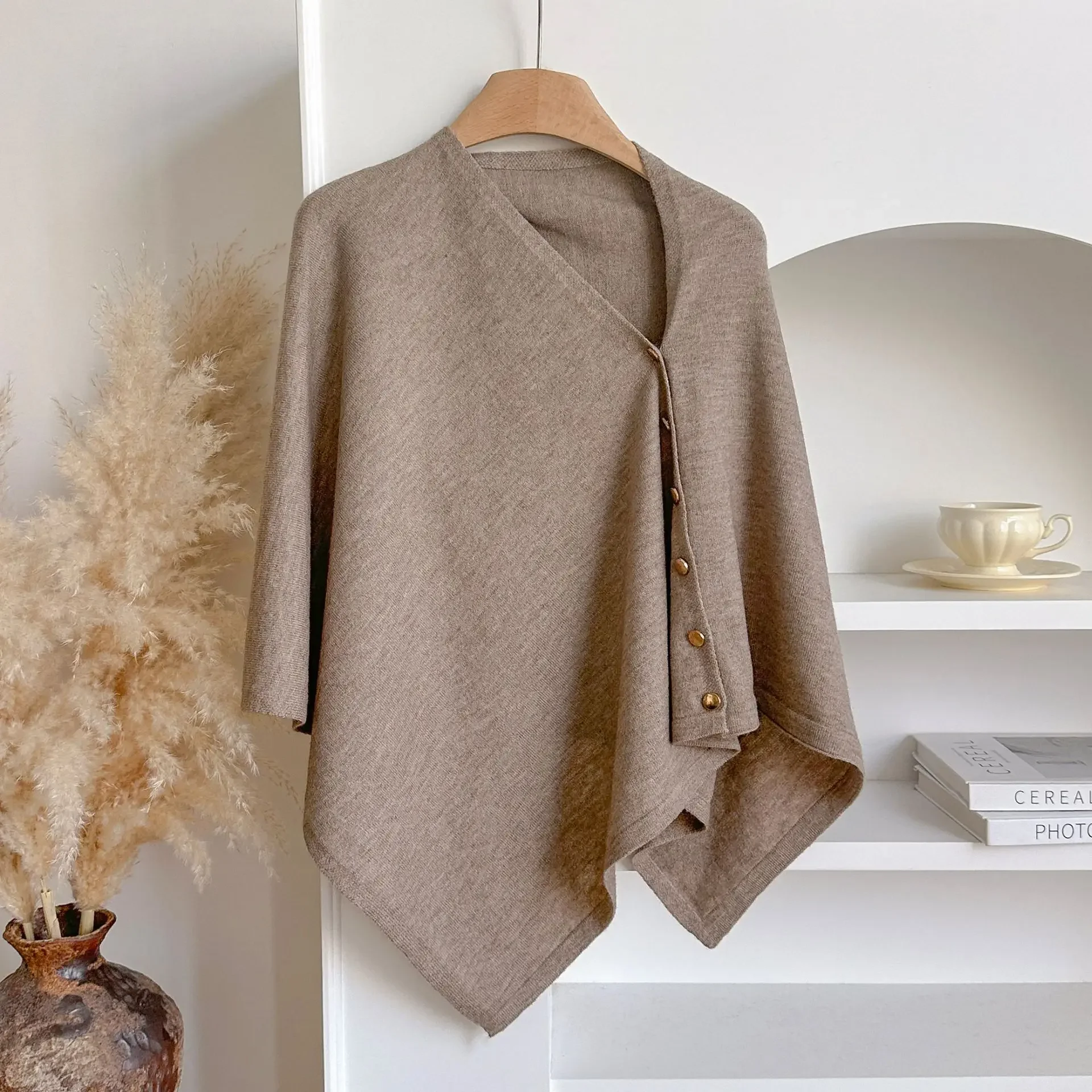 سميكة لون نقي المرأة مثلث شال الخريف الشتاء الدافئة مكيف الهواء الكتف مباراة كل مباراة الدفء P2