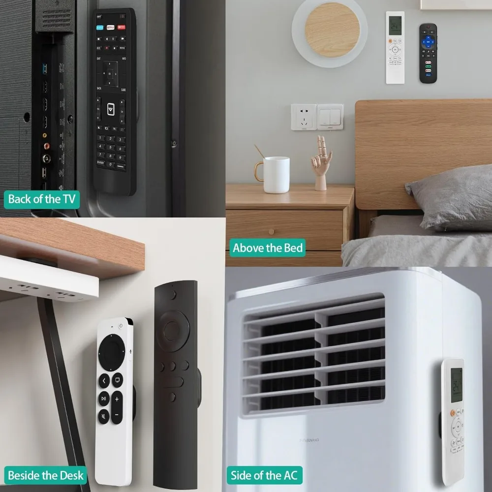 Магнитный держатель пульта дистанционного управления, настенное крепление, настенное крепление для пульта дистанционного управления для телевизора, силиконовый органайзер для пульта дистанционного управления, магнитный держатель пульта дистанционного управления