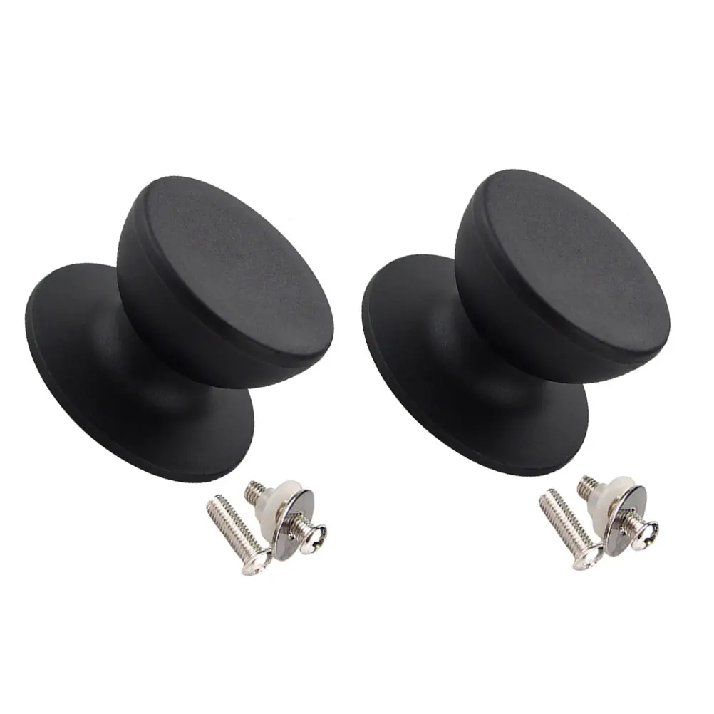 

2Pcs Pot Knobs Cap Button Replacement Universal Brushed Nickel Stainless Pan Lid Knobs Steel Cookware Parts