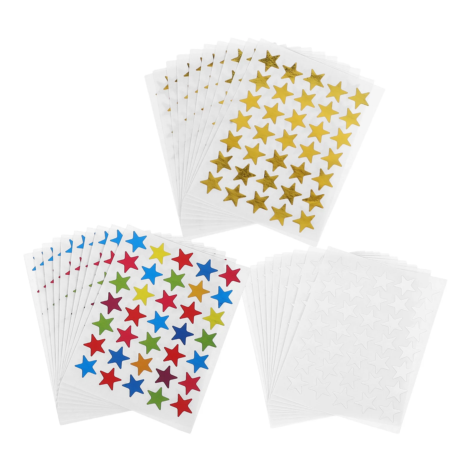 

30 Sheets Adhesive Sticker Star Stickers for Kids Classroom Craft Gifts School Star Stickers For Kids Supplies