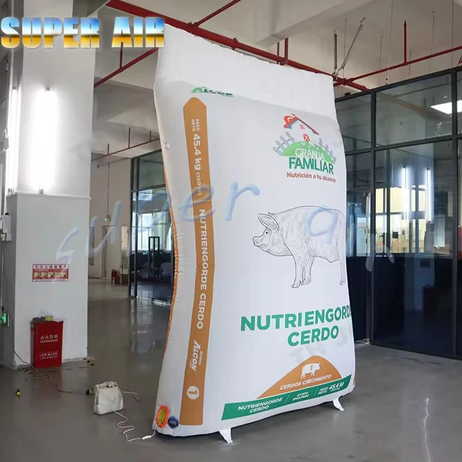 Do użytku komercyjnego reklamowy model ogromnego nadmuchiwanego worka z dmuchawą powietrza na sprzedaż