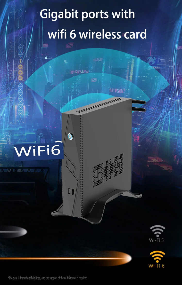Mini computer da gioco Intel I9 13900H/12900H I7 13700H di 13a generazione con RTX4060 RTX3050 8G RAM Mini PC da gioco Desktop Barebone WiFi6
