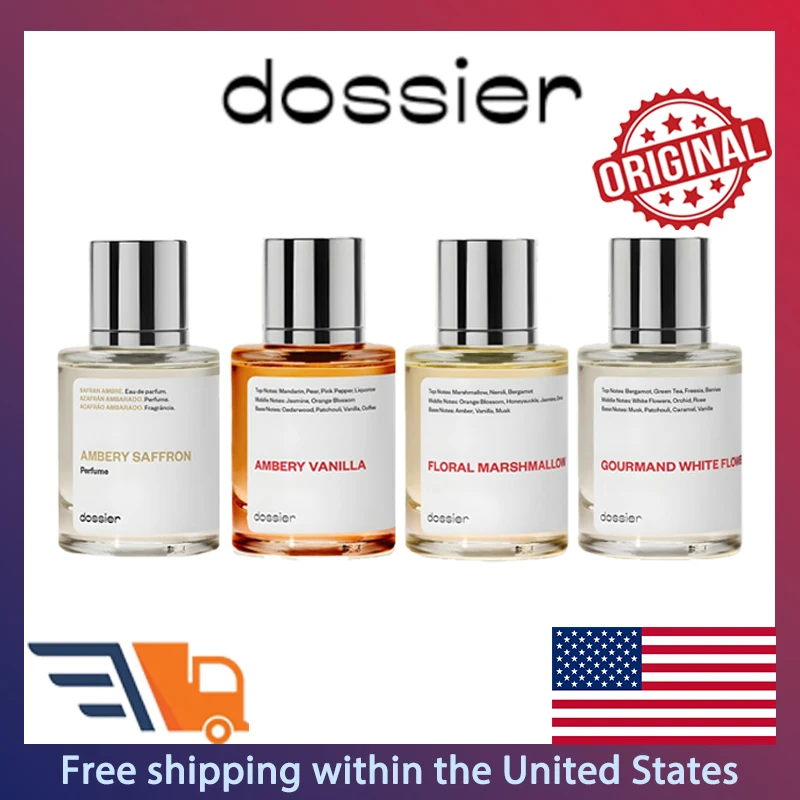 Dossier Ambery azafrán Floral malvavisco 50ml Perfumes árabes originales Perfume Oriental Floral duradero maquillaje de colonia de feromonas