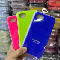 Fundas Silicone Case for iphone 16E Pro Max 15 14 13 12 Shockproof Liquid Silicon Protective Phone Back Cover for iphone 16 Plus