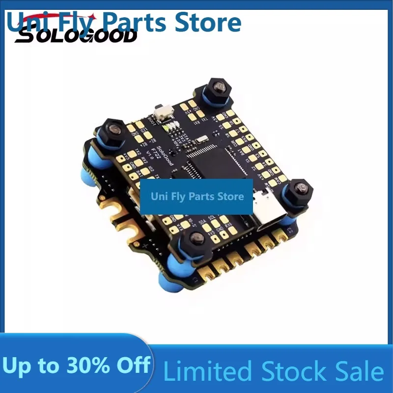 UniFlySoloGood F722 V1 60A Stack ICM42688P Dual BEC OSD BlackBox Flight Controller ESC 3-6S LIPO For FPV 7-10 Inch Freestyle Dro