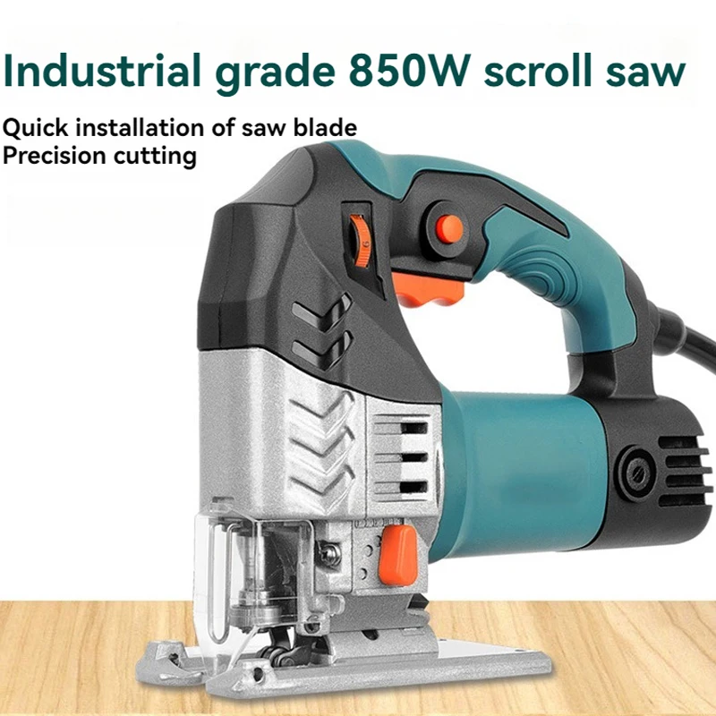 

Electric Curve Saw 6-speed Speed Regulation 45 ° Oblique Cutting Automatic Dust Blowing Multifunctional Household Woodworking