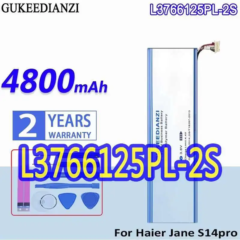 

4800 мАч для Haier Jane S14pro S14 Pro, аккумулятор для ноутбука L3766125PL-2S, долговечная быстрая зарядка