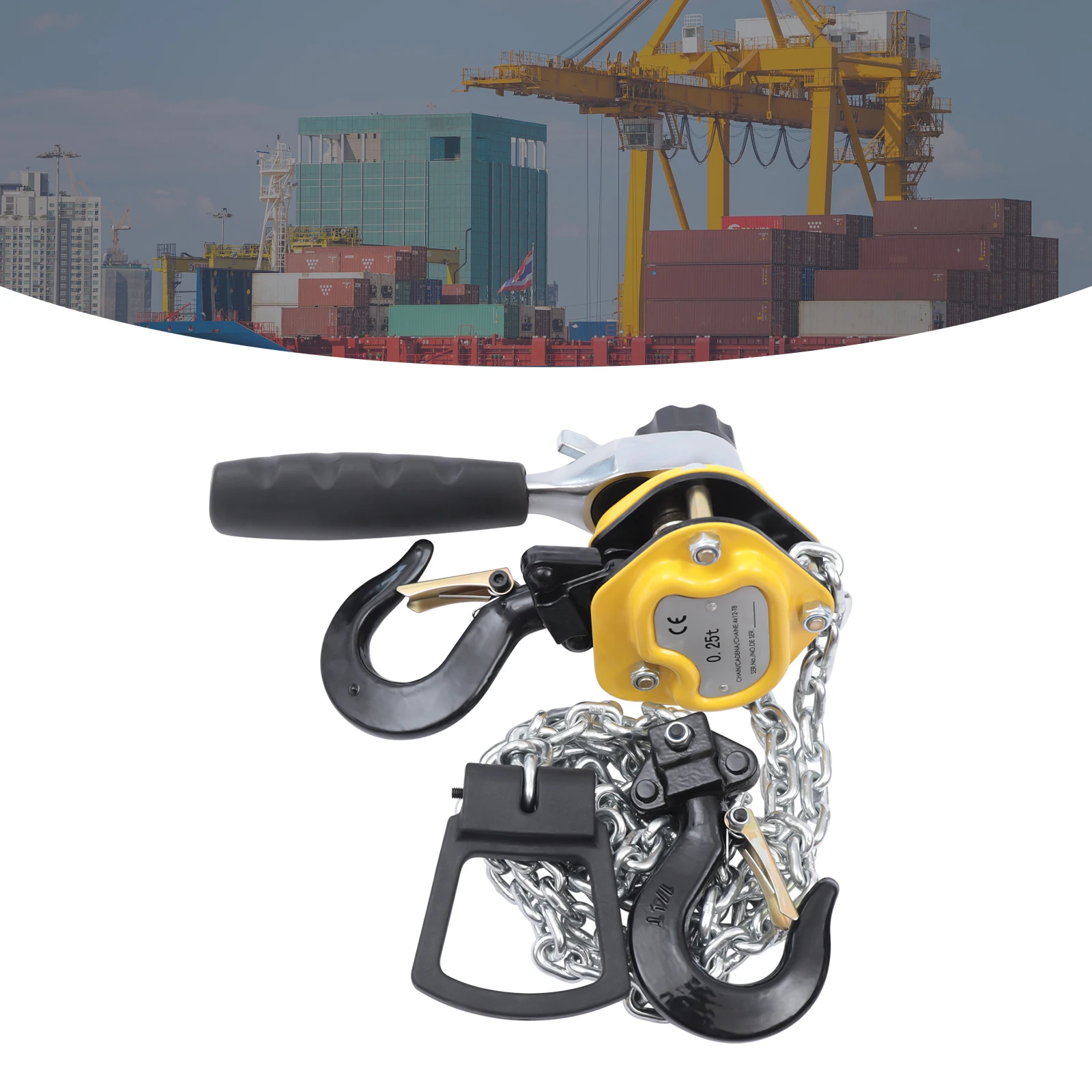 

0.25T/550lbs 3m/10ft Lift Lever Block Mini Chain Hoist Come Along Puller Iron