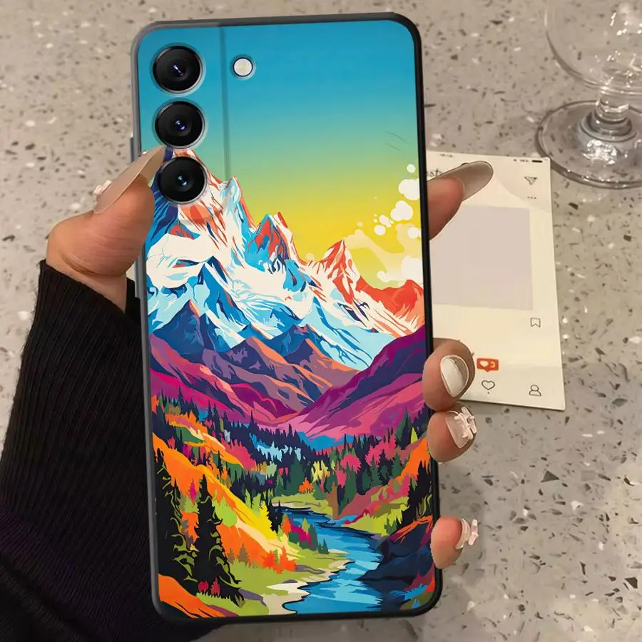 Case for Samsung Galaxy A06 A05 A30s A71 A73 A53 A04 A03 A02s A50 A56 A20s Phone Cover Healing Scenery Cool