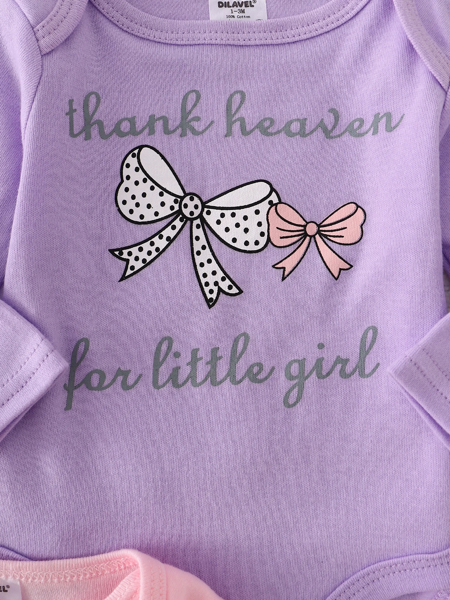Baby-Mädchen-Strampler, 5-teilig, neuer Stil, Baby-Mädchen-Kleidung, Frühling/Herbst, langärmeliger Strampler aus Baumwollstoff, geeignet für 0–12 Monate – Detail 5