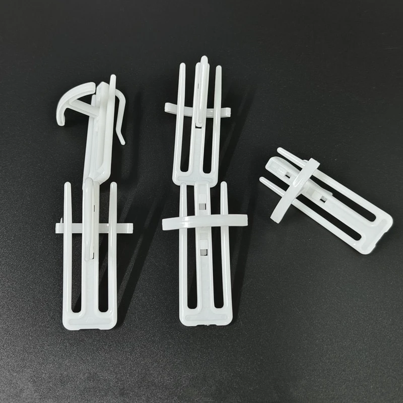 100PCS Curtain Hanging Hooks Stereo Window White Plastic Curtain Accessories For Hang Ceiling