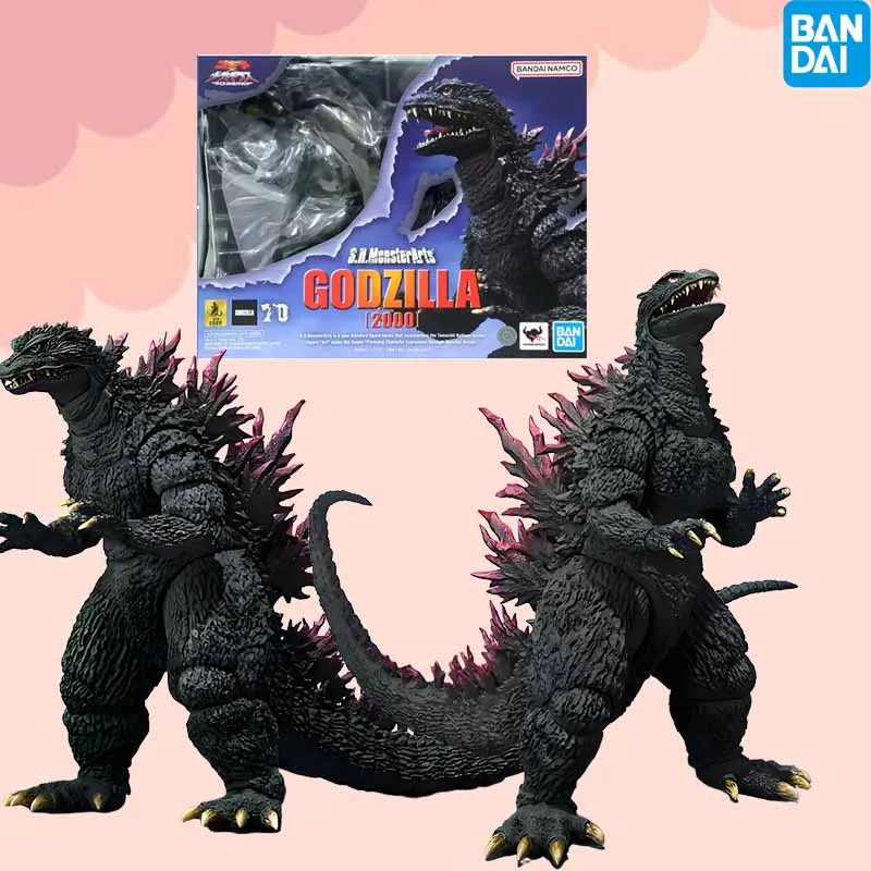 

Оригинальная аниме-фигурка Bandai SHM GODZILLA 2000, экшн-фигурка, игрушки для мальчиков/девочек/детей/Рождественский подарок