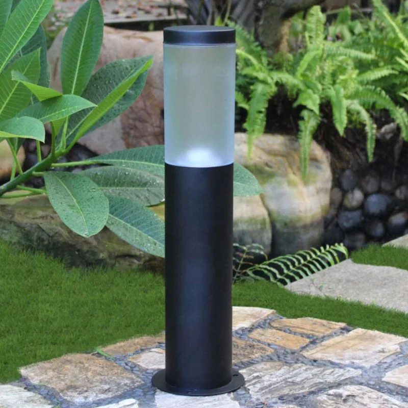 Outdoor Waterproof IP65 LED Lawn Lamp New Style Stainless Steel  Pillar Garden Path Round Landscape Lawn Lights AC85-265V