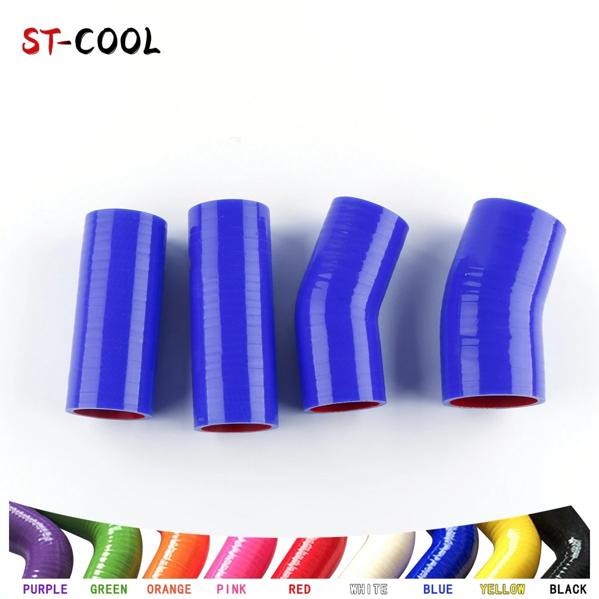 

For Peugeot 207 HDI 1.6 110 Turbo 2008-2014 2009 2010 2011 2012 2013 Boost Intercooler Silicone Hoses Pipes Kit 4Pcs 10 Colors