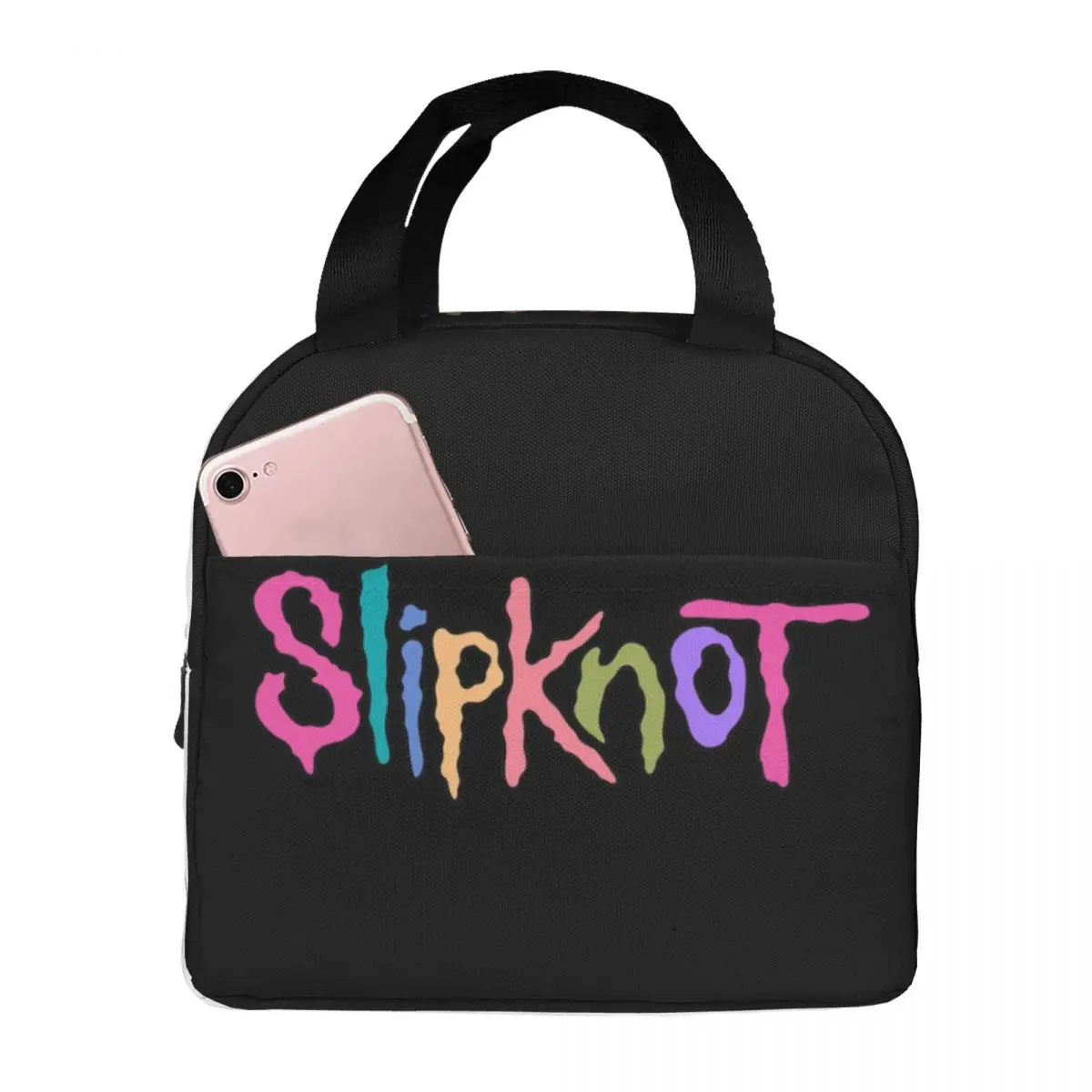 Slipknots Merch Lunch Bags Insulated Bento Box Lunch Tote Leakproof Picnic Bags Thermal Bag for Woman Girl School