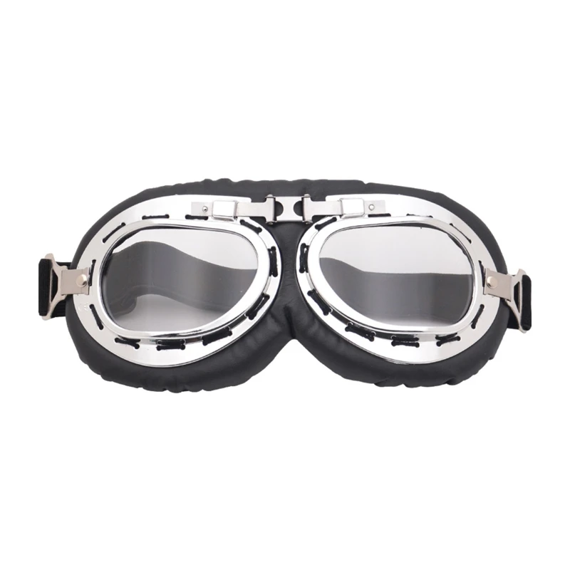 Motorcycle Goggles Vintage Scooter Goggle Bike Touring Eyewear for Half Helmet