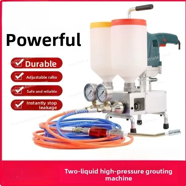 Adjustable ratio epoxy resin two-component high-pressure leak sealing injection machine
