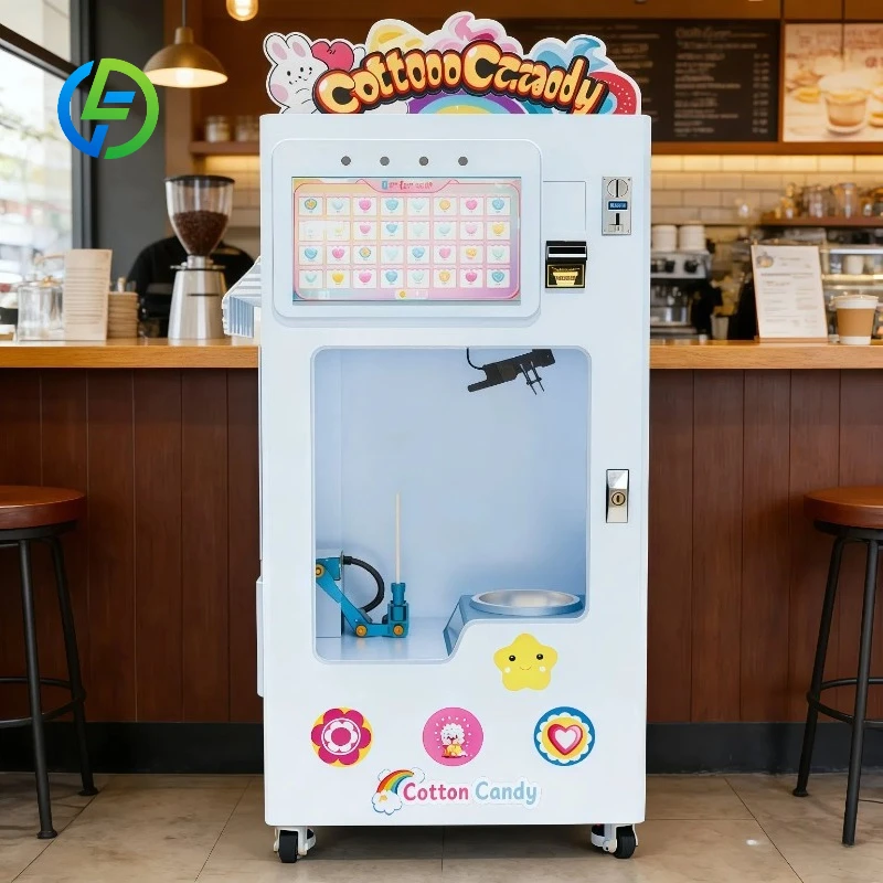 FL Cotton Candy Vending Machine Customized Indoor Commercial Sweets Perfect for Fully Automatic Marshmallow-Making Machine