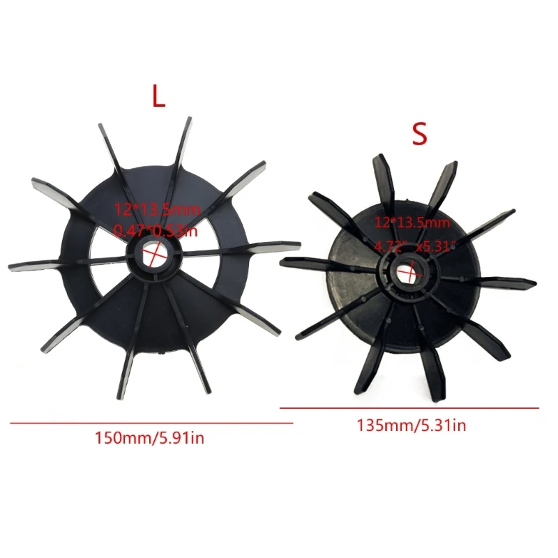 Pala della ventola raffreddamento del motore Pala della ventola in materiale plastico Pala del ventilatore del compressore