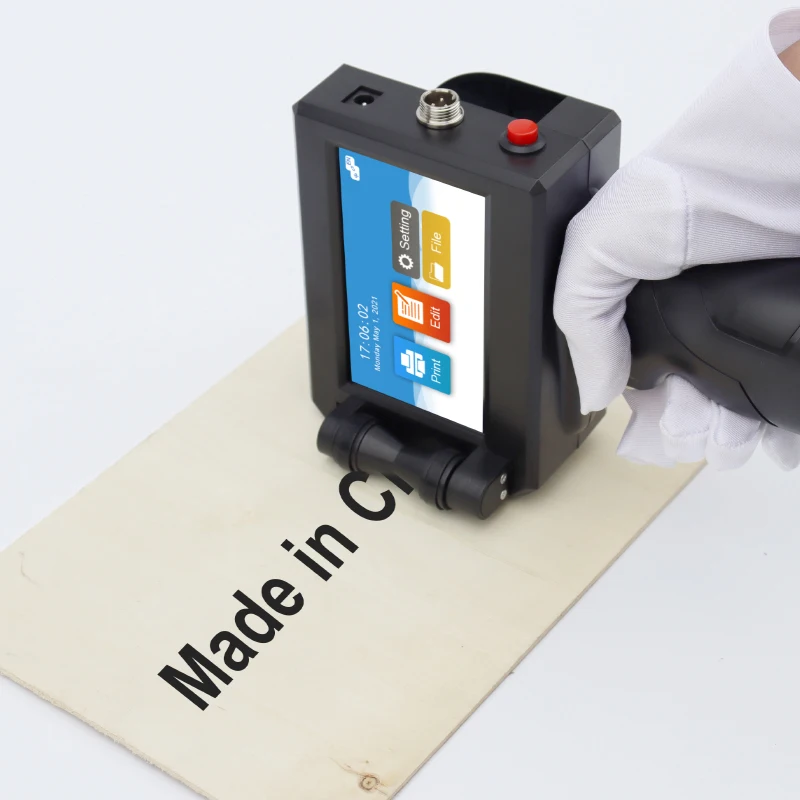 Demin T3 Handheld Inkjet Printer Production Date QR Code Carton Craft Bag Large Character 25.4mm Coding Machine Date Printing