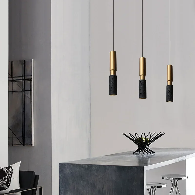 Imagem -03 - Black Hole Stone Chandelier Industrial Pós-moderno Luz Personalizado Criativo Cimento Terrazzo Lâmpada Designer de Luxo High-end