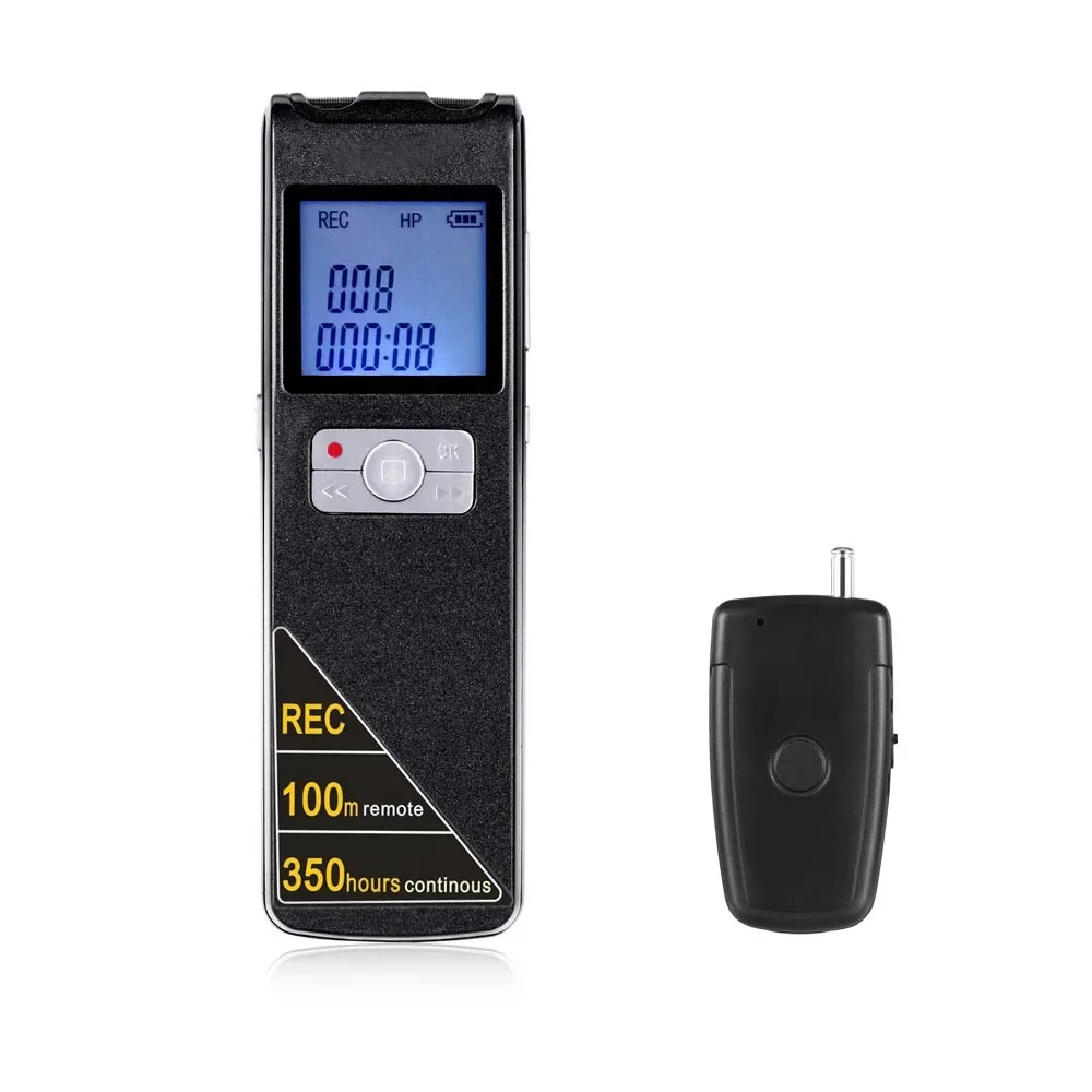 

The 100 meter long distance mp3 player fm radio voice recorder continuously recorder for 350 hours