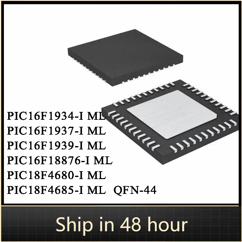 

10Pc PIC16F1934-I PIC16F1934 PIC16F1937-I PIC16F1937 PIC16F1939-I PIC16F18876-I PIC18F4680-I PIC18F4685-I ML QFN-44 IC Chip