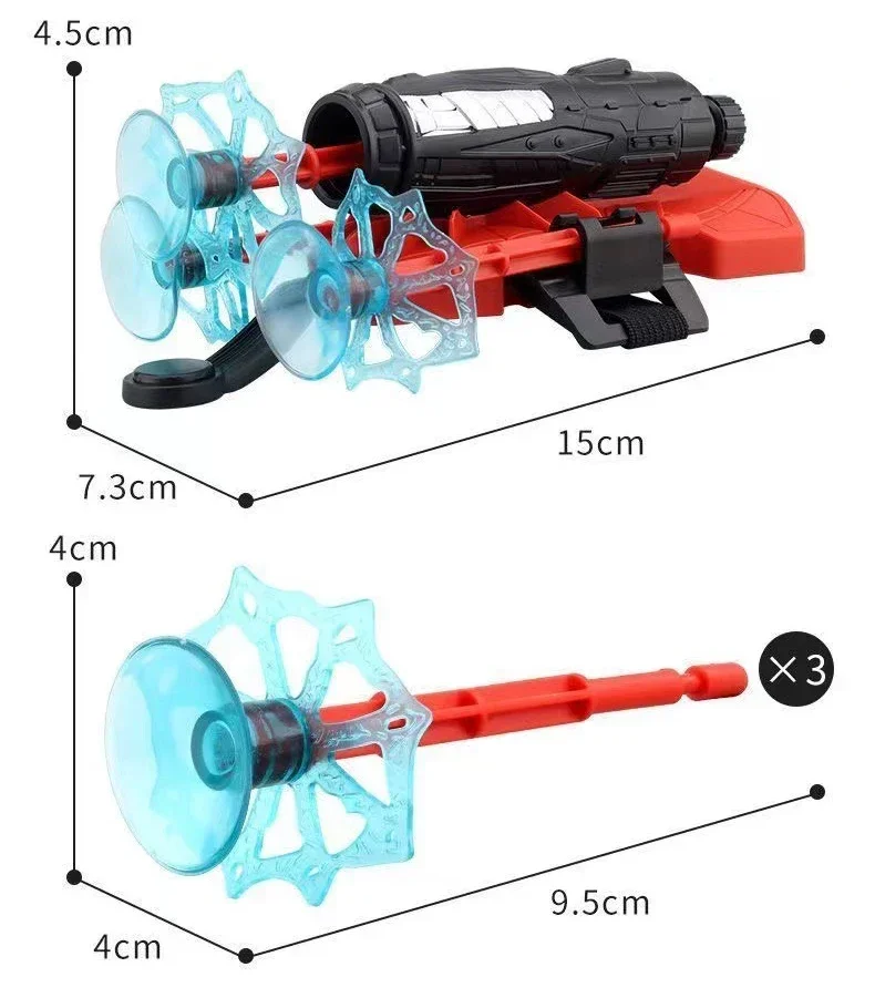 Kinderen Spin Zijde Pistool Lente Speelgoed Voor Jongens Zachte Kogel Launcher Held Handschoenen Kids Halloween Cadeau Kerst 6 8 10 12 Jaar Oud