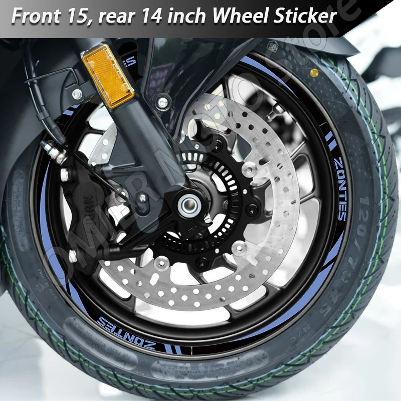 Wheel Rim Sticker Reflective Accessories Waterproof Decal For ZONTES 368E 368D 368M 350E 350M 350D 350 e