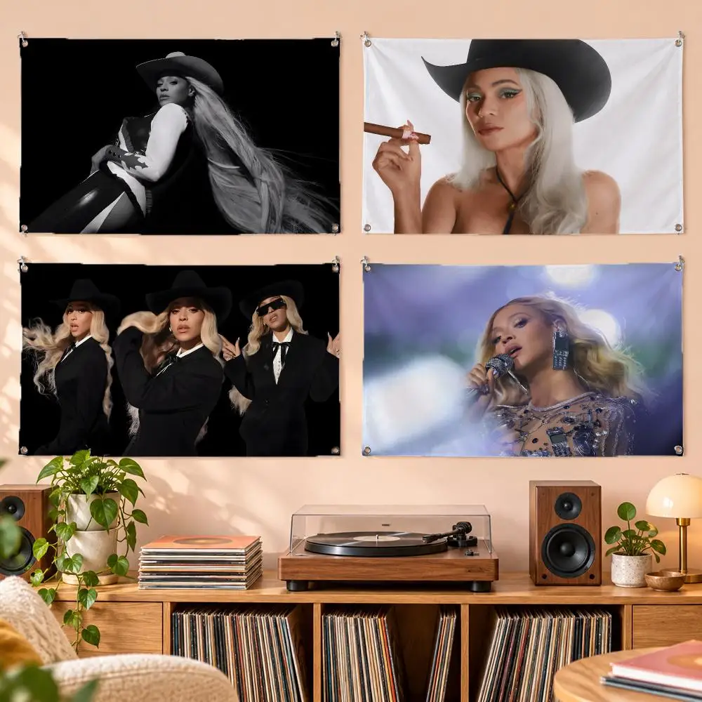 Beyoncé Flags No Hem Wall Banner Indoor Outdoor For Home Party Garden Decor
