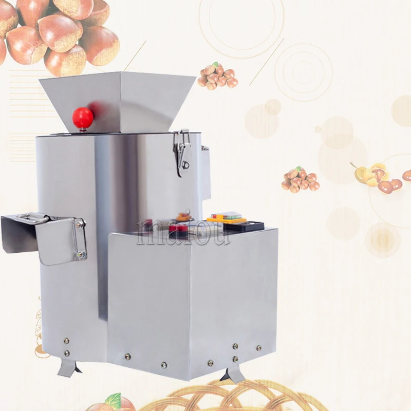 

220V Automatic Chestnut Shelling Machine Commercial Small Chestnut Sheller Chestnut Skin Peeling Equipment