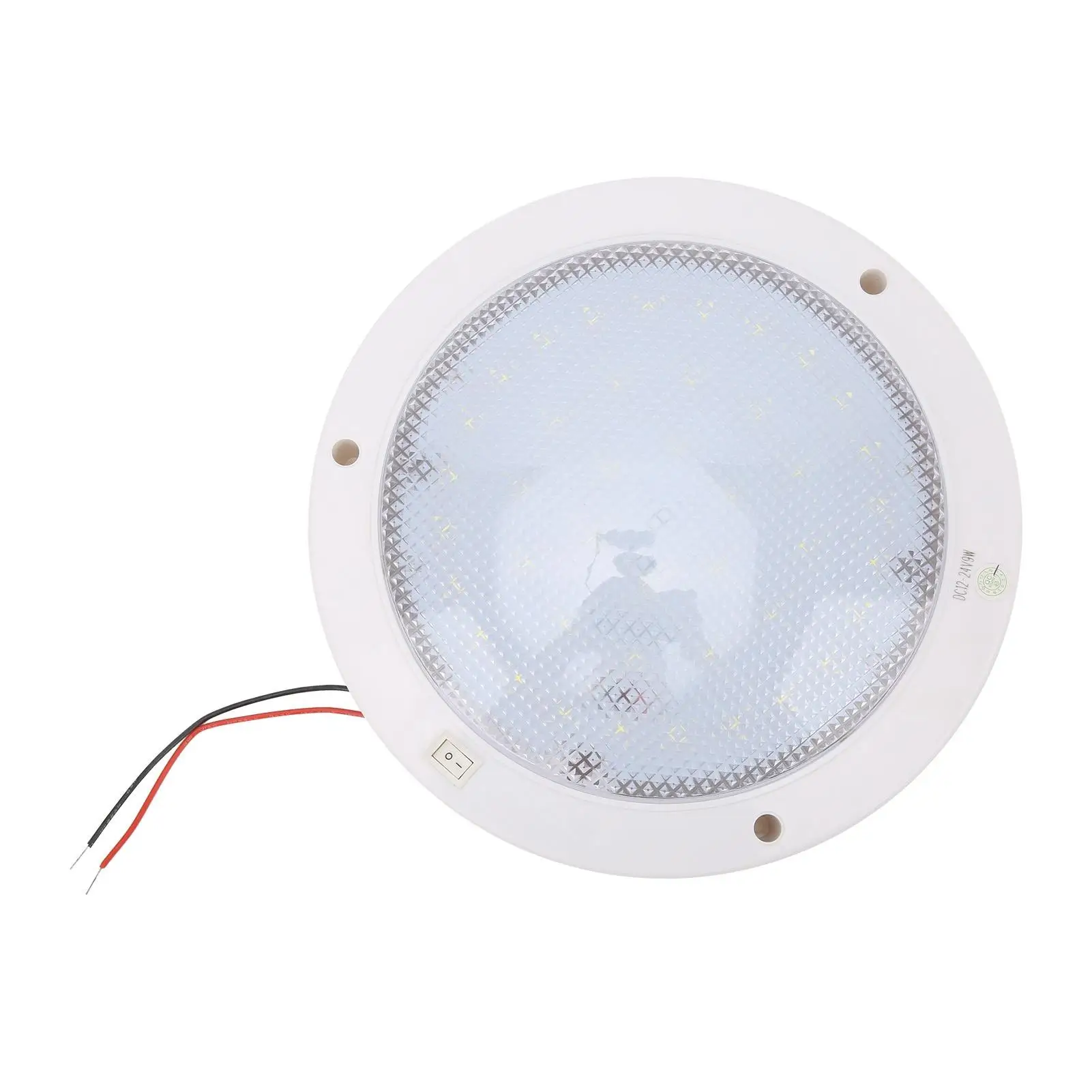 Luz de painel LED redonda com fivela de parafuso, Downlight branco para RV, campista, barcos, navios