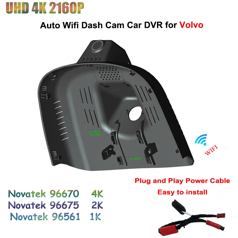 Caméra de tableau de bord dédiée pour Volvo EX30 2160, enregistreur vidéo de haute qualité, Ultra HD, 2025 P, 4K, DVR de voiture, WiFi 2K, enregistreur de conduite 24H