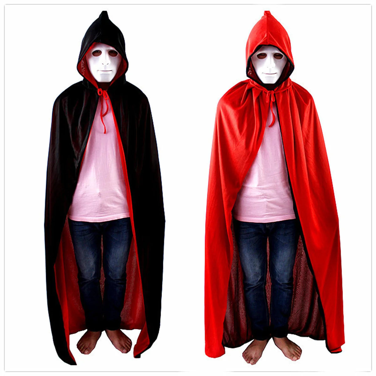Halloween cloak single layer black adult party cos death vampire wizard costume children's cloak 150cm