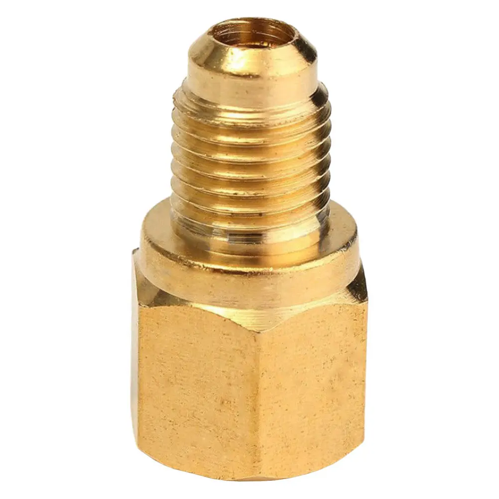 

Латунный фитинг для кондиционера 1/4–1/2 дюйма для ремонта автомобильных систем кондиционирования, адаптер для автокондиционера, комплект для вакуумного насоса