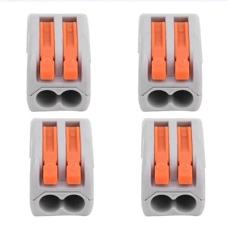 100Pcs Push Wire Wiring Connector Quick Connect Line Terminal Blocks Parallel DevicePCT-212