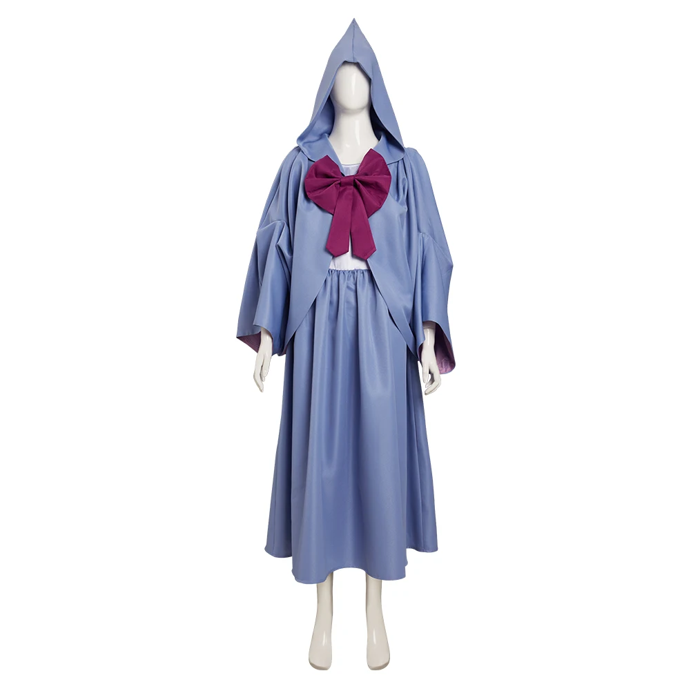 TV Fairy Cos Godmother Cosplay Costume Dress Cloak Adult Women Robe Cape Outfits Fantasy Halloween Carnival Party Role Play Suit