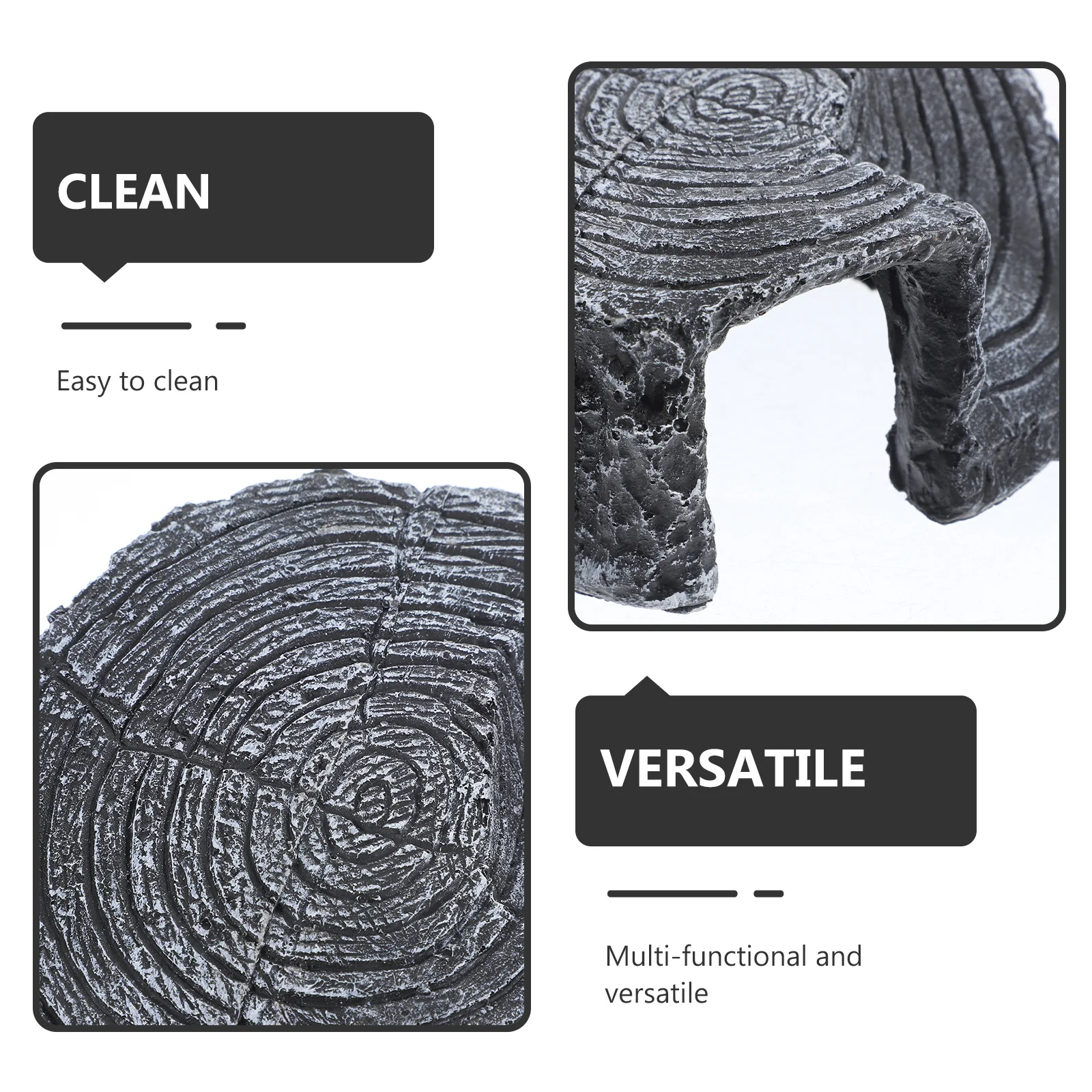 

Lifelike Resin Tree Stump Reptile Basking Platform for Turtle Leopard Gecko Bearded Dragon Resting Turtle Platform