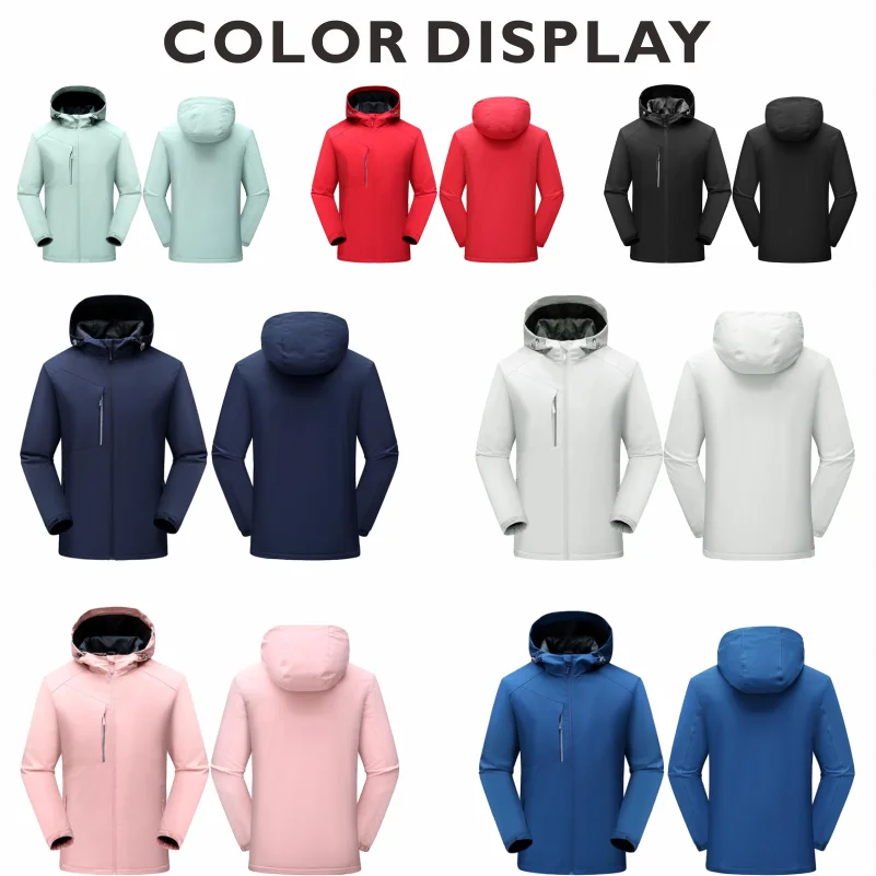 Customized Waterproof Mountaineering Windbreaker For Men And Women With Custom Logo Printing Hiking Outdoor Windproof Jacket