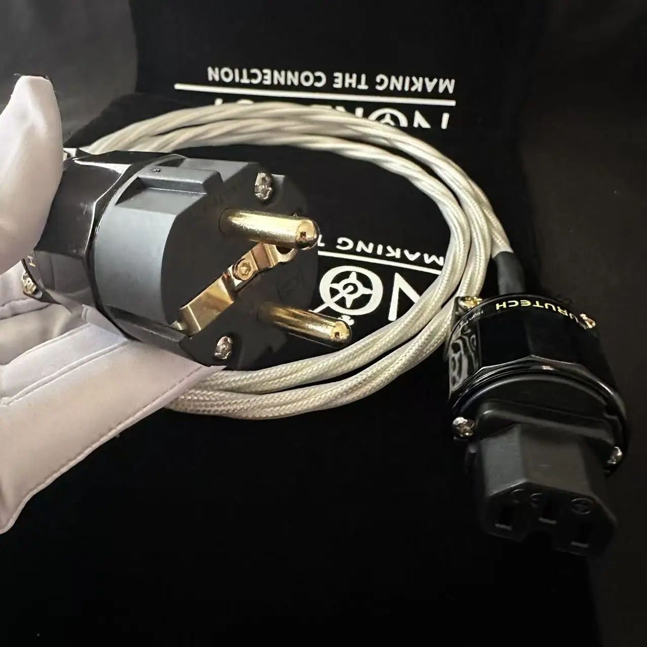 

HIFI ЕС/США 7nocc посеребренный профессиональный кабель питания с шумоподавлением для аудиоусилителя компакт-дисков